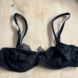 Victoria's Secret Black Lace Underwire Bra
